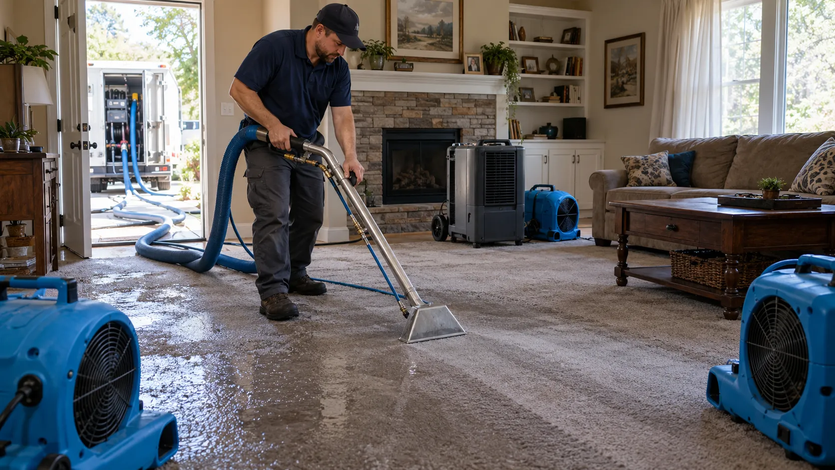 Water Extraction & Structural Drying in Houston, TX